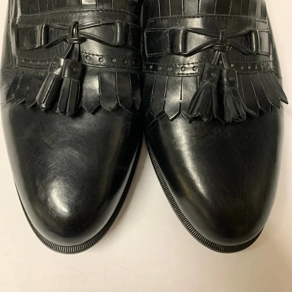 Stacy Adams Leather Kiltie Tassel‎ Loafers Men's Size 10M